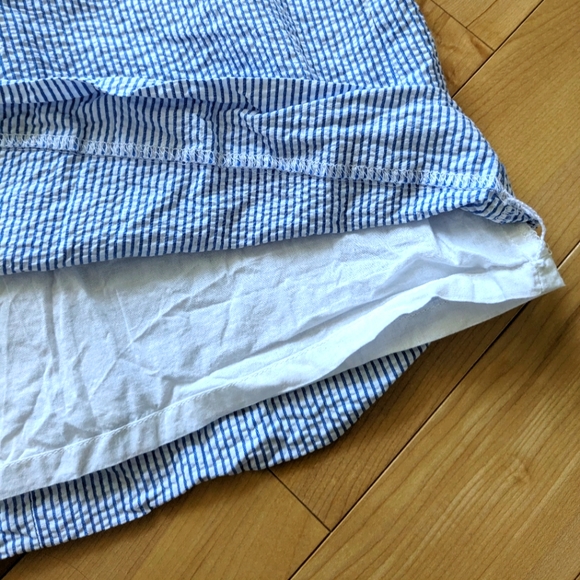 Sz 2 J Crew White & Blue Stripes Nautical Dress - Picture 7 of 9